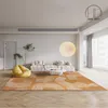 Tapetes nórdicos de luxo para sala estar lounge tapete grande área quarto tapete moderno decoração casa série laranja matscarpetscarpets