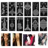 NXY Temporary Tattoo Professional Henna Stencil Hand Body Art Sticker Template Wedding Tool India Flower 0330