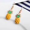 Dangle lustre moda verão melancia frutas jóias brincos criativo morango toranja kiwi abacaxi menina festa gift202y