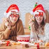 2023 Nieuwe kinderen Kerstglazen Decoratie Christma Decoraties Foto Props Snowman Elk Party -bril