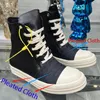 Stivaletti da uomo con punta in tessuto plissettato Sneakers alte da uomo in vera pelle alla moda Scarpe basse