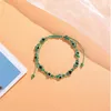 Rainbow Crystal Beads Blue Evil Eye Bracelet for Couple Men Women Adjust Rope Luck LGBT Friends Hand Braid Jewelry Gifts GC1069