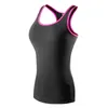Anpassad kompressionsyoga toppar kvinnor gym sportkläder väst fitness ärmlös löpning skjorta snabb torr elastisk tank topp 220704
