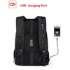 Updated Swiss-Multifunctional Water ResistanTravel Bags 17.3 inch Laptop Backpack USB Charging Port Super Durable School bag 220324