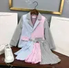 designer baby Girls vestito gonna moda camicia a righe abito preppy abiti di lusso estate cotone manica corta camicia gonne logo t..b marca semplice abbigliamento per bambini album