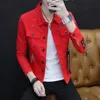 Men's Jackets Fashion Men's Spring Denim Jacket Outwear Short Coat Jean Slim Fit Cool Boys Buttons CasualMen's