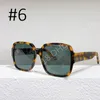 Moda Flor Square Flure Full Film's Sunglasses para homens Mulheres de verão de verão com caixa de presente