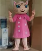 Traje de boneca de mascote mascotes de gato fantasia partida de anivers￡rio halloween tamanho adulto mascote cartoon bonecas de desempenho