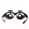 20x förstoringsglasögon glasögon Novelbelysning Typ Titta på reparation Juveleraren Kontrollera verktygsförstoring med två justerbara LED -lampor D2.0