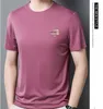 2022 Men's T-Shirts new summer men's t-shirt short-sleeved tide brand men's spot wholesale fashion round neck half-sleeve ice silk top