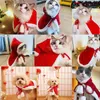 Chien Vêtements Drôle Chiens De Compagnie Vêtements De Noël Chat Chapeau Cosplay Costume Robe Cape Vêtements Chats Année Co M8F0Dog