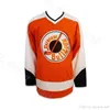 Chen37 C26 NIK1 SYRACUSE FILME ICE HOCKKEY JERSEYS SLAP SLAPSHOT 2 OGIE OGILTHORPE 9 TIM DR DR GANHO McCracken Orange Stitched Qualidade à venda