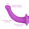 ダブルディルドクリトリス刺激装置肛門膣マッサージgスポットペニスストラップレスストラップンセクシーなおもちゃのストラップレズビアン女性のためのセクシーなおもちゃ