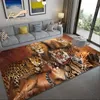 Tappeti Leone Tigre Tappeto Tappeto grande per soggiorno Tappetino da bagno animale Zona leopardo Zerbino Tappetino morbido Rettangolo DropCarpets