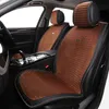 Flockar tyg bilstol kudde plysch mocka lång randig bilinredning läder för sedan SUV MPV 2 framsäten bilstolskydd H220428