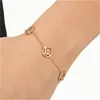 Kvinnor Premium guldarmband Designers Kedjearmband Lyx Diamant Letter Design F Armband Modesmycken