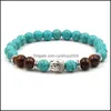 Charm Armband Buddha Bead Armband Tiger Eye Agate Natural Stone Women Menturquois CARSHOP2006 Drop Delivery 2021 Jewel Carshop2006 DHF6H