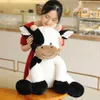 2020 COW Year Plush Toy Cute Cattle Fyllda djur Nötkreatur Soft Doll Kids Toys Birthday Present For Children Q0727220M6842470