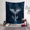 Tapestries dolphin tapestry الجدار المطبوع معلق السرير الشاطئ