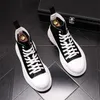 Round Autumn Men Toe Tunie Sneaker in pelle casual Sneaker impermeabile su stivali caviglie nuovo marchio designer marchio alto abito high top wedding sh