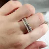 100% 18K Gouden ring 8ct D kleur VVS Moissanites Diamond Ring trouwring Met nationaal certificaat008