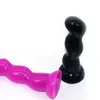 Den kvinnliga analpluggfunktionella onani med sugkopp sexig leksak för män sätter in anus lång 16 cm produktdildo