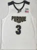 NCAA كرة السلة Purdue Boilermakers College 3 Carsen Edwards Jersey Team Color White Black All Sitched Breatable Pure Cotton for Sport Fans University onmort