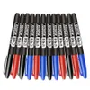 Permanent Markers Pen Waterproof Ink Fine Point Black Blue Red Oil Ink 1.5mm Round Toe Thick DIY Color Art Marker Pens