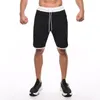 Heren shorts Summer Casual Solid Color Sports Men's 2022 Cotton Loose Jogging Pants Breeches Crashed Knie-Lengtmen's