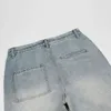 2022 moda coreana lettera stampa retrò lavato uomo jeans larghi pantaloni hip hop vintage donna pantaloni denim casual Pantn Homme T220803