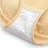 Kvinnors Hip-Lifting Panties Mid-Waist Bomull Fake Butt Bekväm Andningsbar Vackra Buttocks Pads Panties Shaping Underwear Y220411