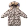 2021 moda ragazza adolescente vestiti giacca invernale calda giacca spessa abbigliamento per bambini bambini parka grande pelliccia con cappuccio capispalla per 3-14 J220718