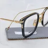 Mode solglasögon ramar vintage thom för män optiska glasögon tianium acetat tbx905 kvadrat kvinnor som läser myopia recept glasögon