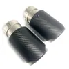 1Pcs Matt Carbon Fiber Stainless Steel Muffler Tip Universal Exhaust Tip Mufflers Nozzle For Akrapovic Mullfer Pipe