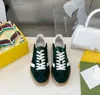 Designer Sneakers Heren Sneaker Gedrukt Alfabet Casual Schoenen Luxe Mode Lederen Trainers Borduren Retro Rubberen Schoen