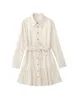 PB&ZA 7901769 Women 2022 New Fashion Hollow out Embroidered shirt style Dress Vintage Female Dresses Vestidos Mujer 7901/769 T220805