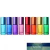 3pcs 5ml Travel Refillable Portable Essential Oil Perfume Vial Frosted Roller Glass Bottles Mist Container Rollerball Bottle