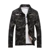 Sprzedaż wiosna męska kurtka dżinsowa kamuflaż wiatrówka męska męska płaszcza męska męska moda płaszcza odzieży wierzchniej plus lj201013