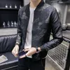 Jacket men's spring and autumn 2023 new trend printing ruffian jacket high-quality slim Korean version stand collar top baseball uniform S-5XL