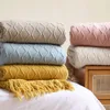 Нордическое вязаное одеяло в клетку Super Soft Bohemia одеяло для дивана для кровати.
