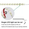 Tiras LED a prueba de agua 30cm 50cm alimentado por USB máquina de coser tira de luz Kit con atenuador táctil luces de trabajo industrialesLED