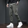 Algodón hombre estilo coreano Harem Jogger pantalones hombres algodón negro pantalones masculinos pantalones de chándal hombres pantalones casuales hombres Joggers 220816