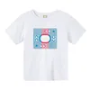 夏の子供用半袖の夏のデザイナーキッズTシャツファッションTシャツ男の子と女の子のルーズレター印刷子供トップスティー