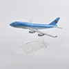 JASON TUTU 16 cm Korean Air Boeing 747 modèle d'avion en métal moulé sous pression 1/400 échelle avion cadeau Collection Drop 220418