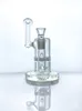 Pipe à eau en verre à haute teneur en borosilicate avec 1 plaque de frittage, bol en verre de 6,6 pouces de 19 mm GB-215-S