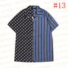 Designer Imprimer Hommes Chemises Pull Vêtements À Manches Courtes T-shirt Vacances D'été T-shirt Occasionnel Hauts 13 Styles185j