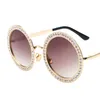 Runestone Runde Sonnenbrille Frauen Luxus Marke Brille Große Diamant Weibliche Eyewear Vintage Sonnenbrille