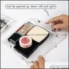 Storage Bags Home Organization Housekee Garden Ins Transparent Cosmetic Bag Portable Travel Snap-Button Brush Case Bathroom Drop Delivery