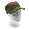 Cappellini con sfera 1 pezzo cappelli piatti casual regolabili in tessuto di cotone moda stella rossa unisex retrò berretto militare cinese regali