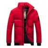 Men's Down & Parkas 2022 High Quality Duck Jackets Custom Velvet Pure Color Winter Warm Fleece Unisex Man Light Slim Leisure Coat